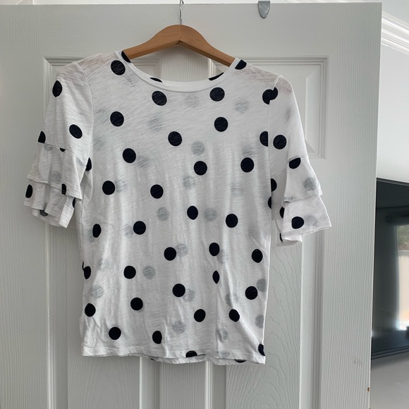 LOFT Polka Dot Top - Picture 4 of 9